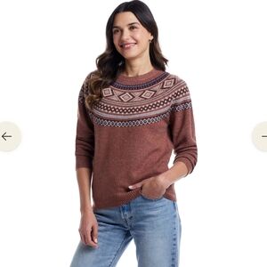Wheatherproof  Fair Isle Sweater XL